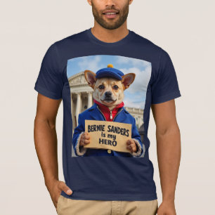 Cute Dog Bernie Sanders Is My Hero Sweatshirt T-Shirt