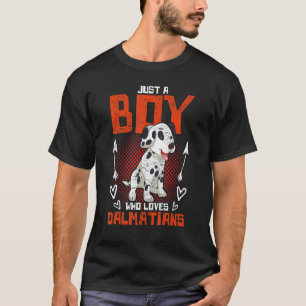 Cute Dog  Boys Dalmatian Owner Pet Animal Dalmatia T-Shirt