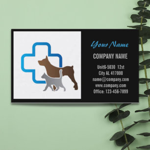 Cute dog cat pet sitter animal sitter pet groomer business card
