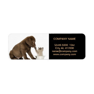 Cute dog cat pet sitter animal sitter pet groomer return address label