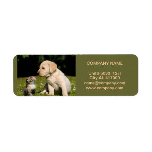 Cute dog cat pet sitter animal sitter pet groomer return address label