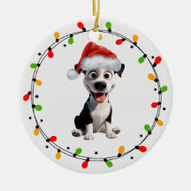 Cute dog Christmas Ornament