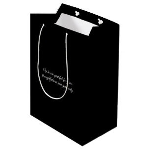 Cute dog Christmas thank you Holiday Medium Gift Bag