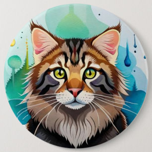 Cute dog close up mini clipboard 6 cm round badge