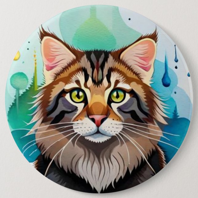 Cute dog close up mini clipboard 6 cm round badge (Front)