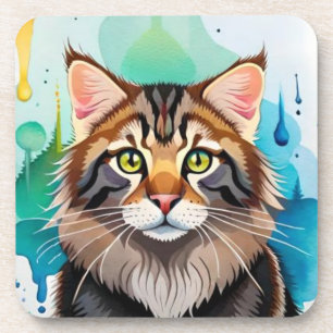 Cute dog close up mini clipboard coaster