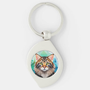 Cute dog close up mini clipboard key ring