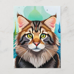 Cute dog close up mini clipboard postcard