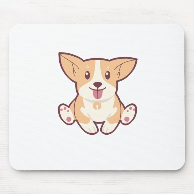 Cute Dog Collection Mouse Pad (Front)
