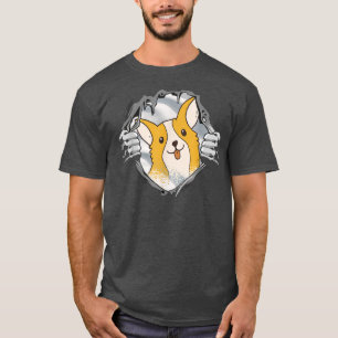 Cute Dog Corgis for Girls and Women Heart Corgi T- T-Shirt