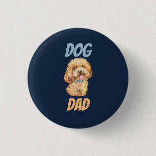Cute Dog Dad 3 Cm Round Badge