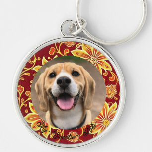 Cute Dog Dad In Loving Memory Pet Keychain