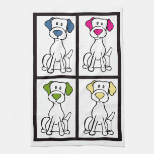 Cute Dog Dishtowel - Labrador Tea Towel