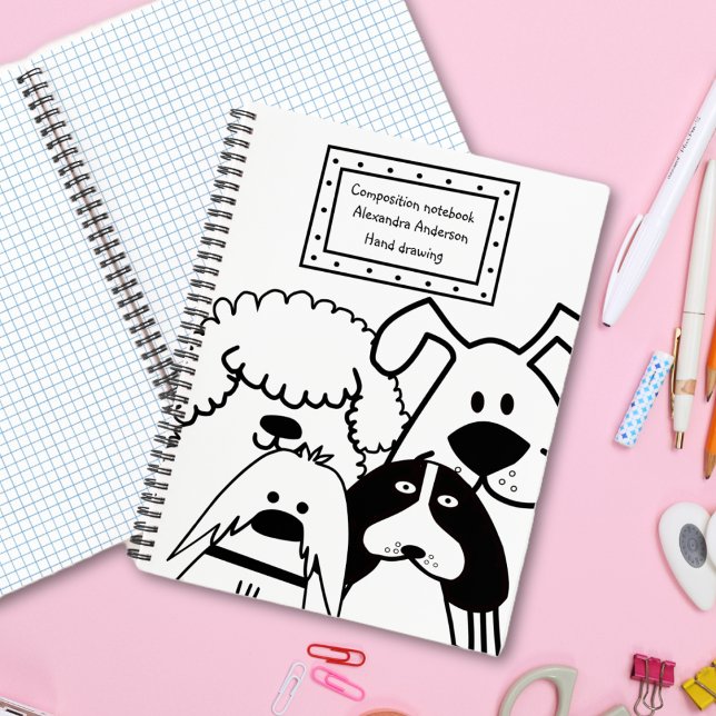 Cute Dog Doodle Notebook (Cute Dog Doodle Notebook)