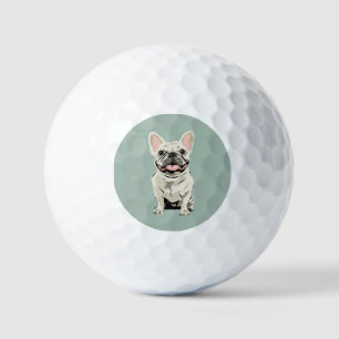 Cute Dog, Dusty Blue Golf Balls