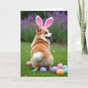Cute Dog Easter Fun Time Card