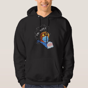 Cute Dog Ew People Dog Wearing A Facemask Hoodie