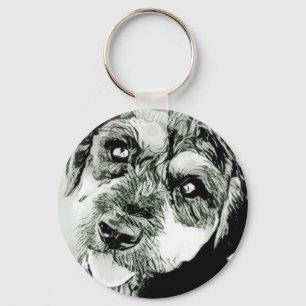 Cute Dog Face Keychain