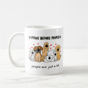Cute Dog Family Group for Dog Moms and Pet Lovers Coffee Mug