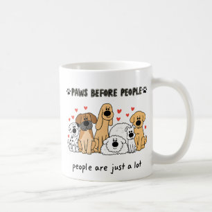 Cute Dog Family Group for Dog Moms and Pet Lovers Coffee Mug