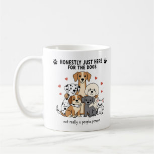 Cute Dog Family Group for Dog Moms and Pet Lovers Coffee Mug