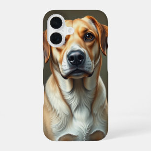 Cute dog fine art Modern illustration Pet iPhone 16 Case
