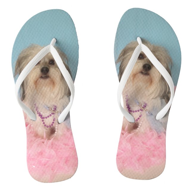 Cute Dog Flip Flops (Footbed)