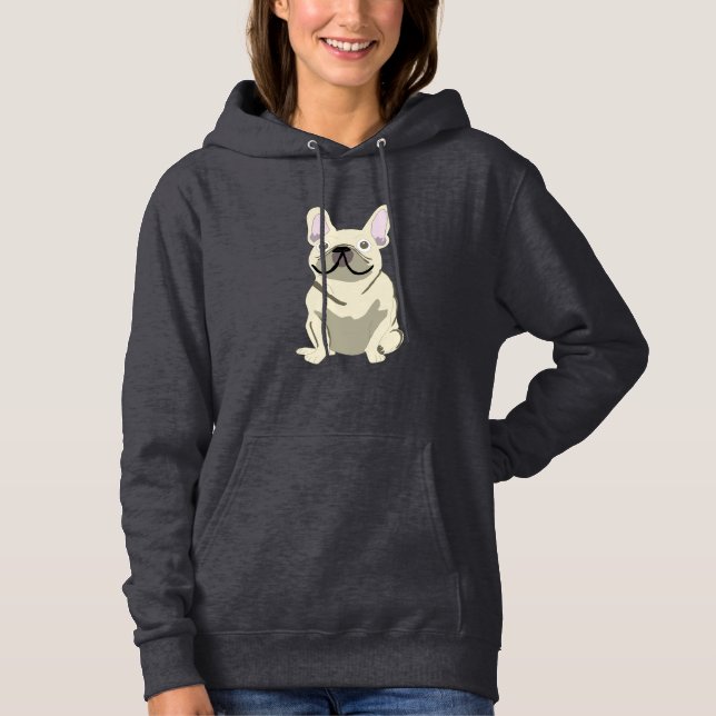 Cute dog, frenchie hoodie (Front)