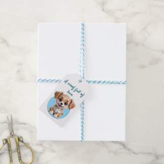 Cute Dog Gift Tag – Your Image & Text