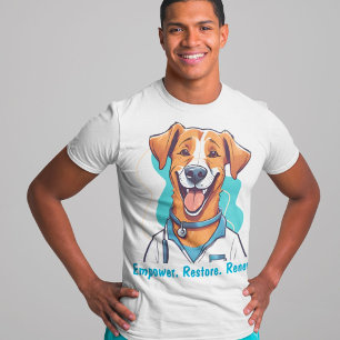 Cute Dog Gifts for Physical Therapists Doctors T-Shirt