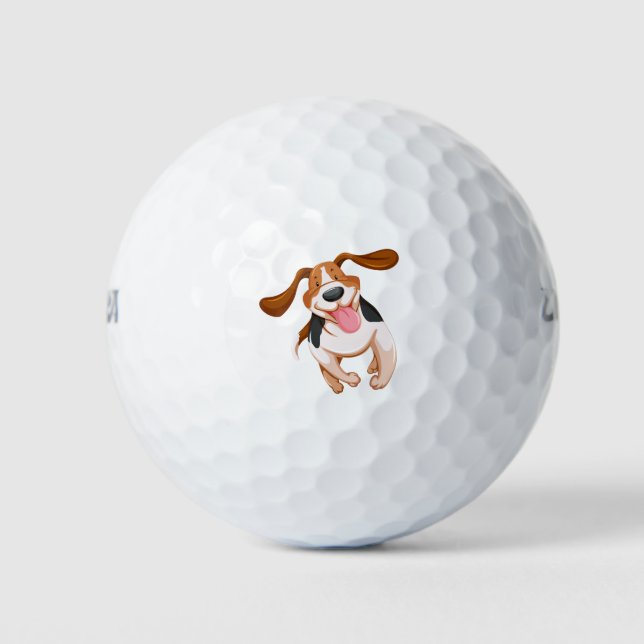Cute dog golf balls (Front)