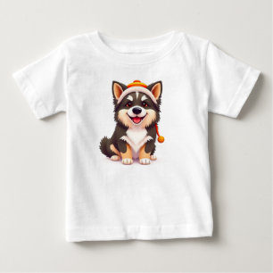 Cute Dog Graphic Cartoon Style Kids Wear Baby T-Shirt