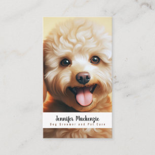 Cute Dog Groomer Grooming Service Pet Care Business Card