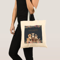 Cute Dog Groomer Small Navy Brown