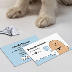 Cute Dog Grooming Business Card