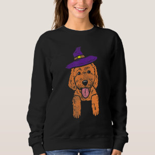 Cute Dog Halloween Costumes Goldendoodle Dog Witch Sweatshirt