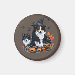 Cute Dog Halloween Magnet