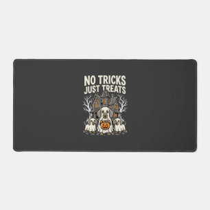 Cute Dog Halloween No Tricks Just Treats_1 Desk Mat