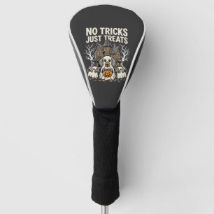 Cute Dog Halloween No Tricks Just Treats_1 Golf Head Cover