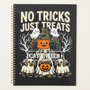 Cute Dog Halloween No Tricks Just Treats_1 Planner