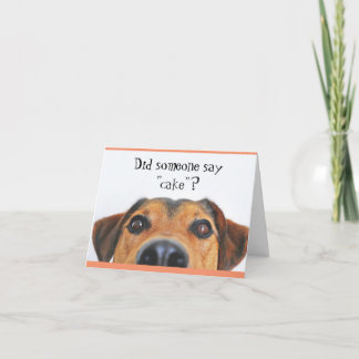 Cute Dog Happy Birthday Greeting Card