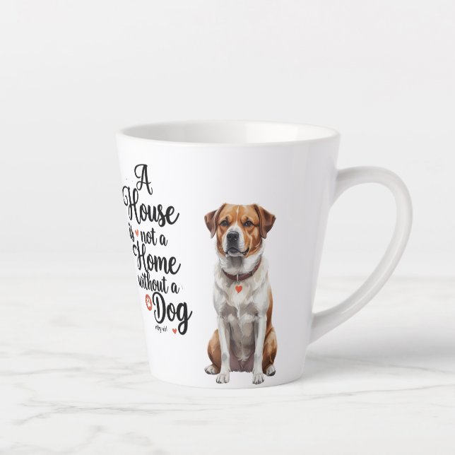 Cute Dog Heart Small Latte Mug (Right)