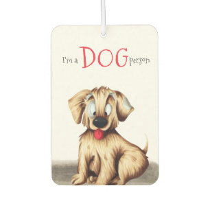 Cute Dog Illustration Car Air Freshener