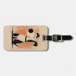 Cute Dog Illustration – Minimal Cartoon Dog Art Luggage Tag