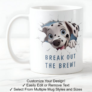 Cute Dog In A Mug! Novelty For Dog Lover White Coffee Mug