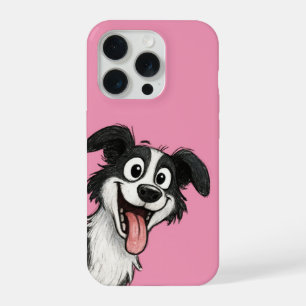 Cute Dog in pink  iPhone 15 Pro Case