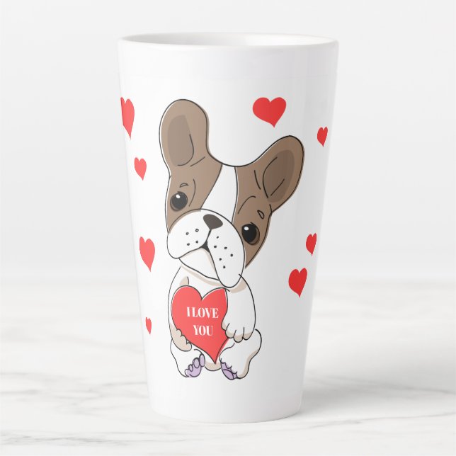 Cute Dog Latte Mug (Front)
