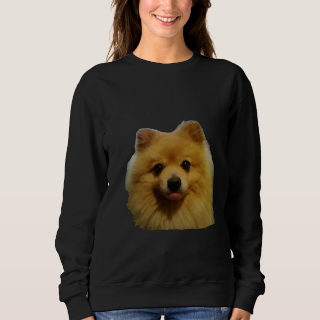 Cute Dog Love A Pomeranian Sweatshirt (Front)