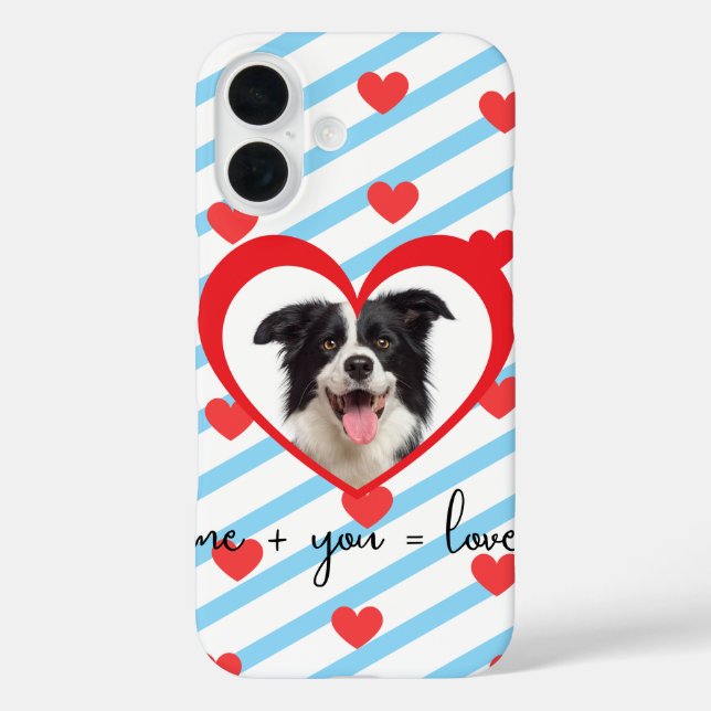 Cute Dog Love Phone Case – Me + You = Love – Adora (Back)