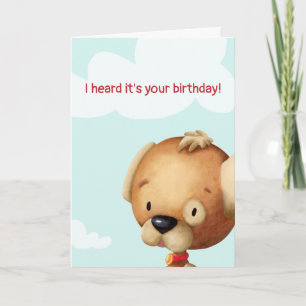 Cute Dog Lover Personalised Birthday Card